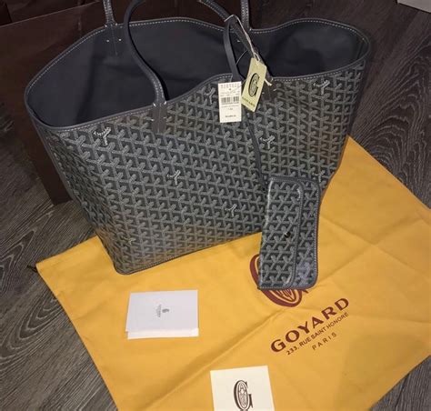 goyard grey tote bag|reversible goyard tote bag.